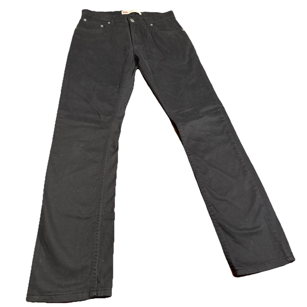 Levi's 511 Women's Slim Black Jeans Size 16‎ Regular Mid Rise Denim